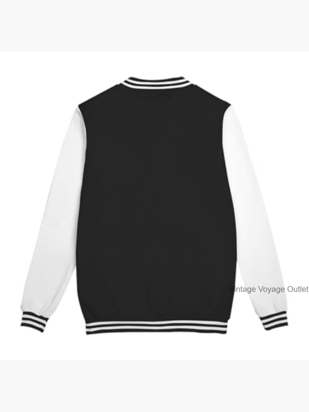 Unisex Varsity Baseball Jacket Long Sleeve Button Down Track Coat - Picture 7 of 7